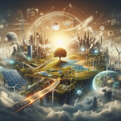 Poster - Visualize an empire in the th century leading the world in renew