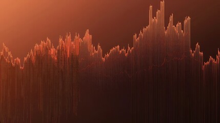 Poster - A professional image of a stock exchange graph showing positive growth, with clear empty space for adding headlines or financial information.