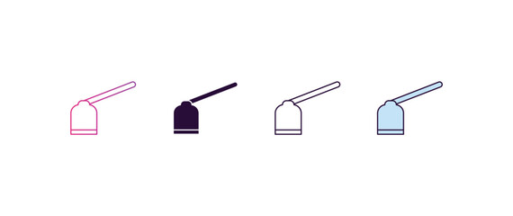 Aufkleber - hoe gradient, line, filled, colored icon. editable vector from farming and gardening concept. four different style hoe icon isolated on white background