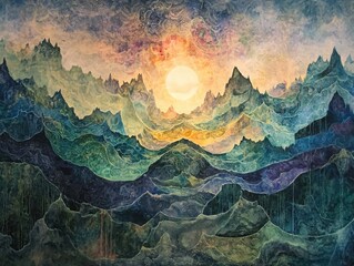 Poster - Mapping the collective unconsciousdreamlike interconnections in an ethereal landscape environment