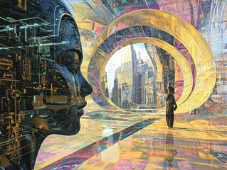Poster - Exploring digital consciousness migrationthoughts on technological transitions in urban landscapes