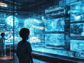 Poster - Transforming future educationholographic learning technologies in classrooms interactive environments global perspectives