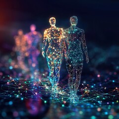 Poster - Exploring human connection through digital networks in an abstract environmenta viewpoint on connectivity and community building