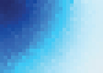 Poster - abstract minimal pixel background in blue gradient vector template for banner presentation slide