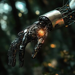 Poster - Exploring transhumanist evolutionvisualizing human-technology integration in futuristic environments for global understanding