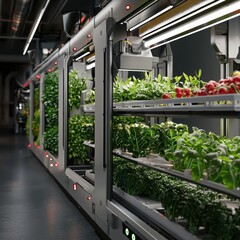 Poster - Enhancing agricultural efficiencyrobotic vegetable cultivation systems in futuristic urban environments