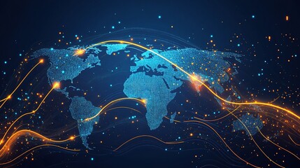 Poster - Global Data Flow and Visualization Across Continents and Regions