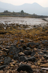 Wall Mural - Shore of Loch Torridon at sunset viewed from Torridon village - Highlands - Scotland - UK