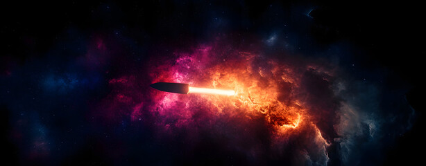 Wall Mural - outer space background.