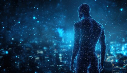 Poster - Digital Human Observing Cityscape at Night