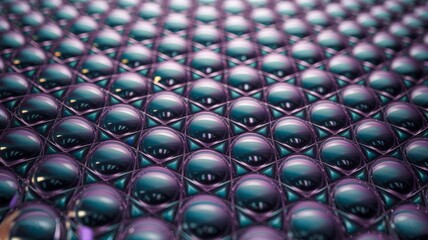 Aufkleber - Intricate metallic design artwork digital realm graphic illustration futuristic environment close-up view abstract concept