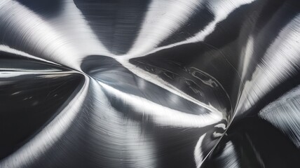 Aufkleber - Dynamic metallic abstract texture in industrial setting close-up view modern design concept for visual art