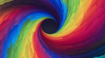 Aufkleber - Dynamic colorful swirl pattern abstract design digital art vivid environment artistic viewpoint creative concept