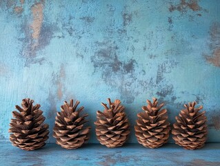 Wall Mural - Pine Cones on Table