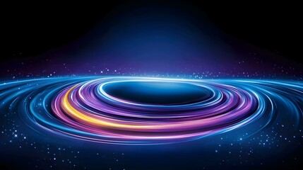 Poster - Topological Photonics, Innovative light manipulation through topological structures, showcasing advanced optical phenomena and robust design.