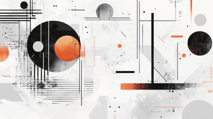 Poster - Artistic white abstract design with subtle geometric details and clean aesthetics.