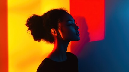 Poster - Bold primary color gradient creating a vibrant and eye-catching effect.