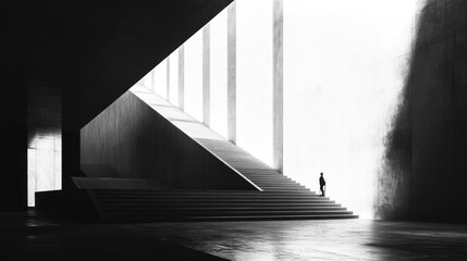 Poster - Gradient transitioning from light to dark, perfect for minimalist compositions.