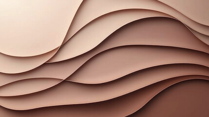 Poster - Intricate layers of mocha colors blend elegantly, creating a serene ambiance perfect for contemporary spaces and artistic expression