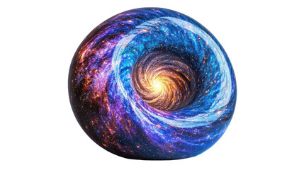 Wall Mural - A large, colorful, and round object with a blue and purple swirl Transparent Background