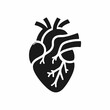 © Logo_Store - A simple, black and white, vector graphic of a human heart.