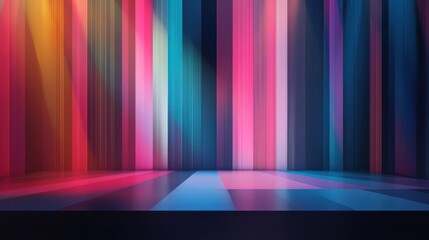 Poster - Minimalist abstract stage backdrop designs focusing on simplicity and elegance.