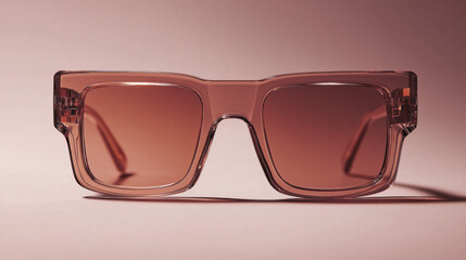 Aufkleber - A pair of mocha-colored sunglasses exudes sophistication, perfect for enhancing any outfit with a touch of elegance