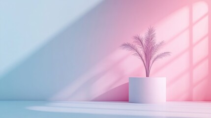 Poster - Pastel gradient background in minimalist style, perfect for contemporary projects.