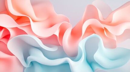 Poster - Pastel gradient background in minimalist style, perfect for contemporary projects.