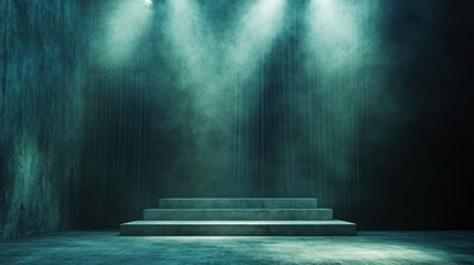 Aufkleber - Poetic minimalist stage background tailored for niche performances and intimate settings.