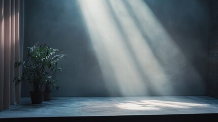 Aufkleber - Poetic minimalist stage background tailored for niche performances and intimate settings.