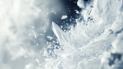 Poster - Dynamic abstract white background for digital campaigns, incorporating motion and depth.