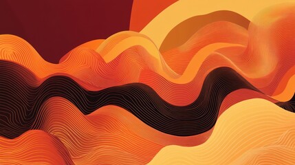 Poster - Dynamic background with flowing, organic lines and vibrant transitions for impactful visuals.