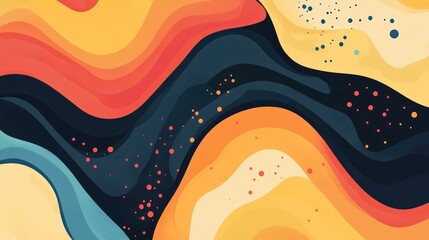 Poster - Dynamic background with flowing, organic lines and vibrant transitions for impactful visuals.
