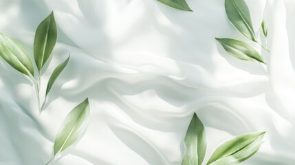 Poster - Eco-conscious abstract white background design incorporating natural patterns and soft textures.
