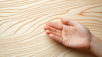 Poster - Light wood grain texture with soft natural hues, perfect for clean and minimalist designs,