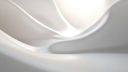Poster - Smooth white abstract background with soft gradients, ideal for clean and modern designs.