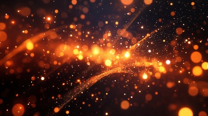 Poster - Technology mesh design with glowing particles, perfect for branding or advertising.