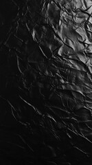 Wall Mural - Black Crumpled Paper Texture: A Dark and Abstract Background