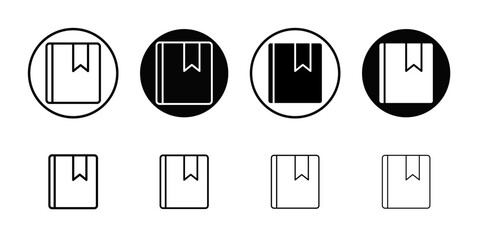 Poster - Bookmark icon Outline vector for web ui