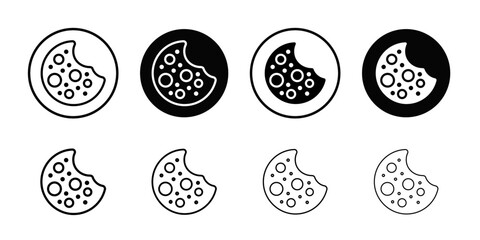 Poster - Browser Cookie Icon Outline vector for web ui