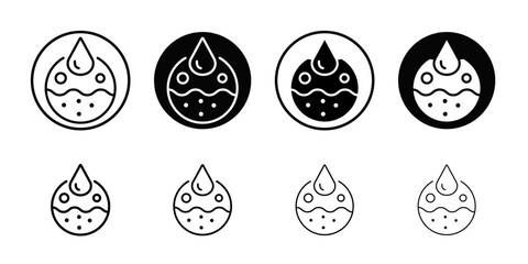 Poster - Collagen icon Outline vector for web ui