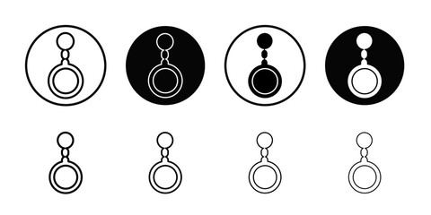 Poster - Key Chain Icon Outline vector for web ui