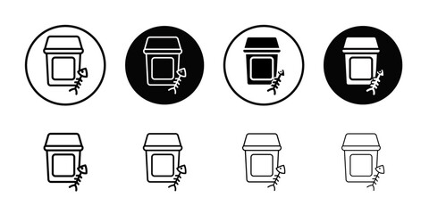Poster - Leftovers Disposal icon Outline vector for web ui