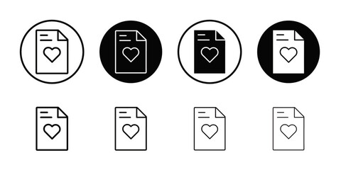 Poster - Love letter icon Outline vector for web ui