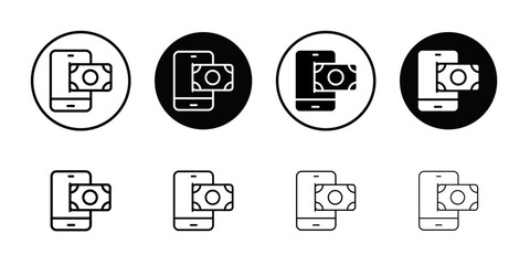 Poster - Payment method icon Outline vector for web ui