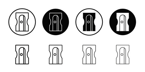 Poster - Pencil sharpener icon Outline vector for web ui