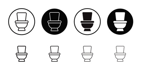 Poster - Rest room icon Outline vector for web ui
