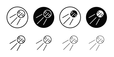 Aufkleber - Satellite apparatus icon Outline vector for web ui
