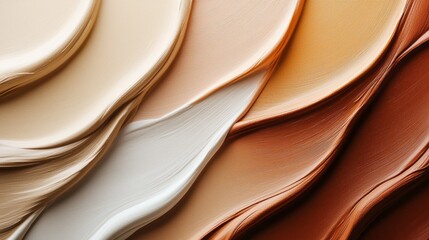 Aufkleber - Colorful swirls of mocha and pastel shades create a vibrant tapestry, showcasing the beauty of liquid tones in a creative arrangement
